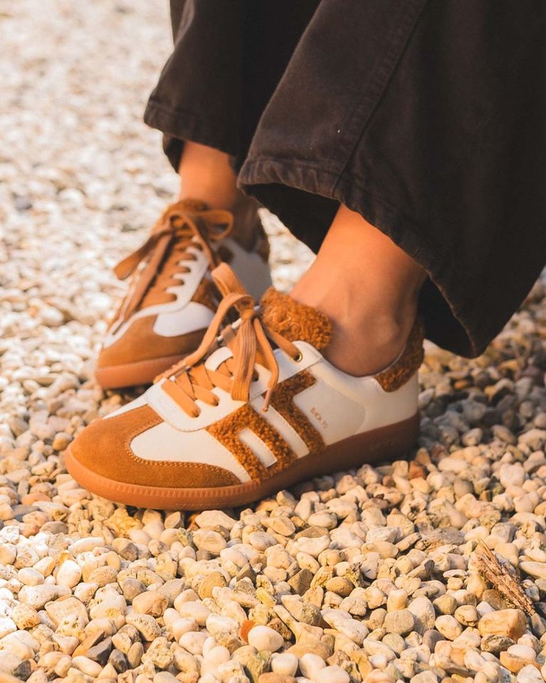 Cloud Fur Wit/Cognac Damessneakers
