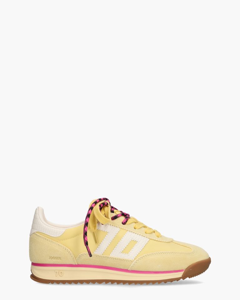 Jogger Spongy Nylon Lichtgeel Damessneakers