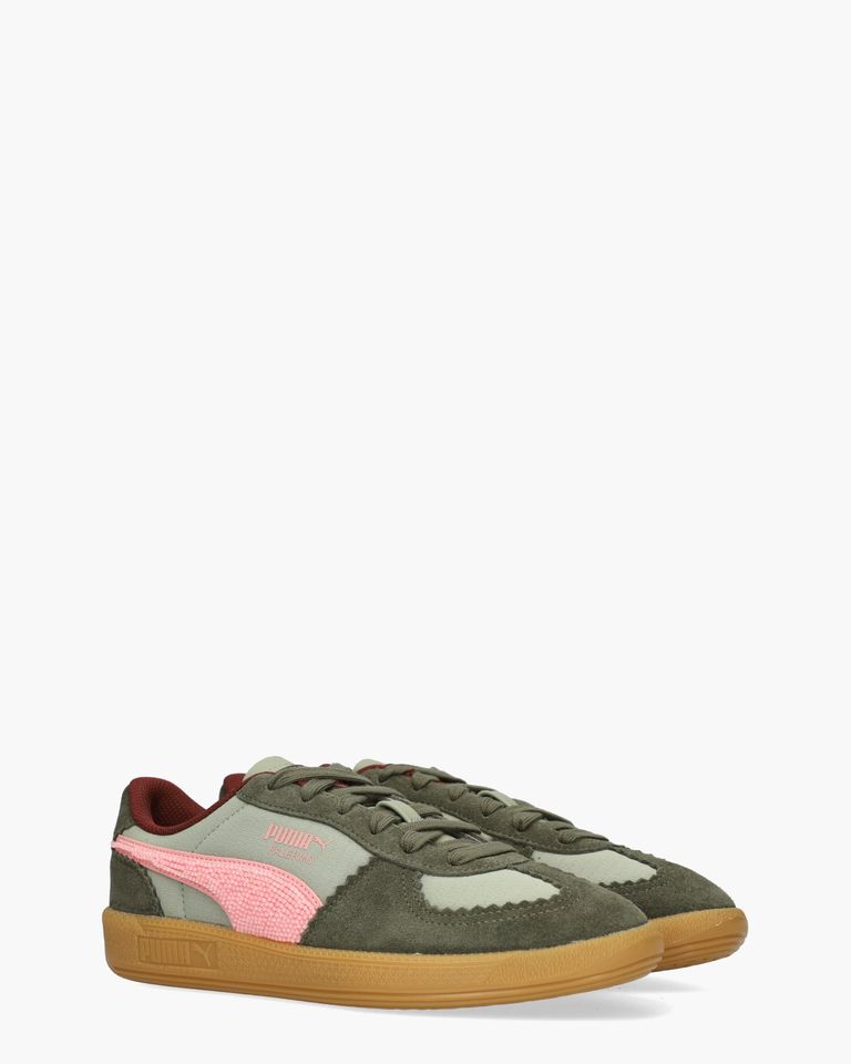 Palermo Gentle Meld Groen/Roze Damessneakers