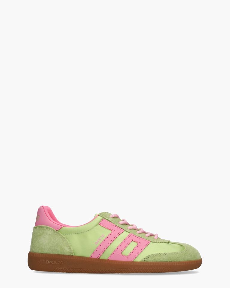 Ghost Satin Groen/Roze Damessneakers