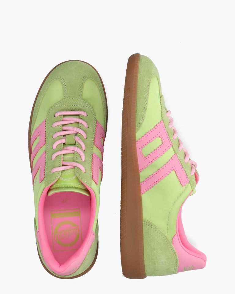 Ghost Satin Groen/Roze Damessneakers
