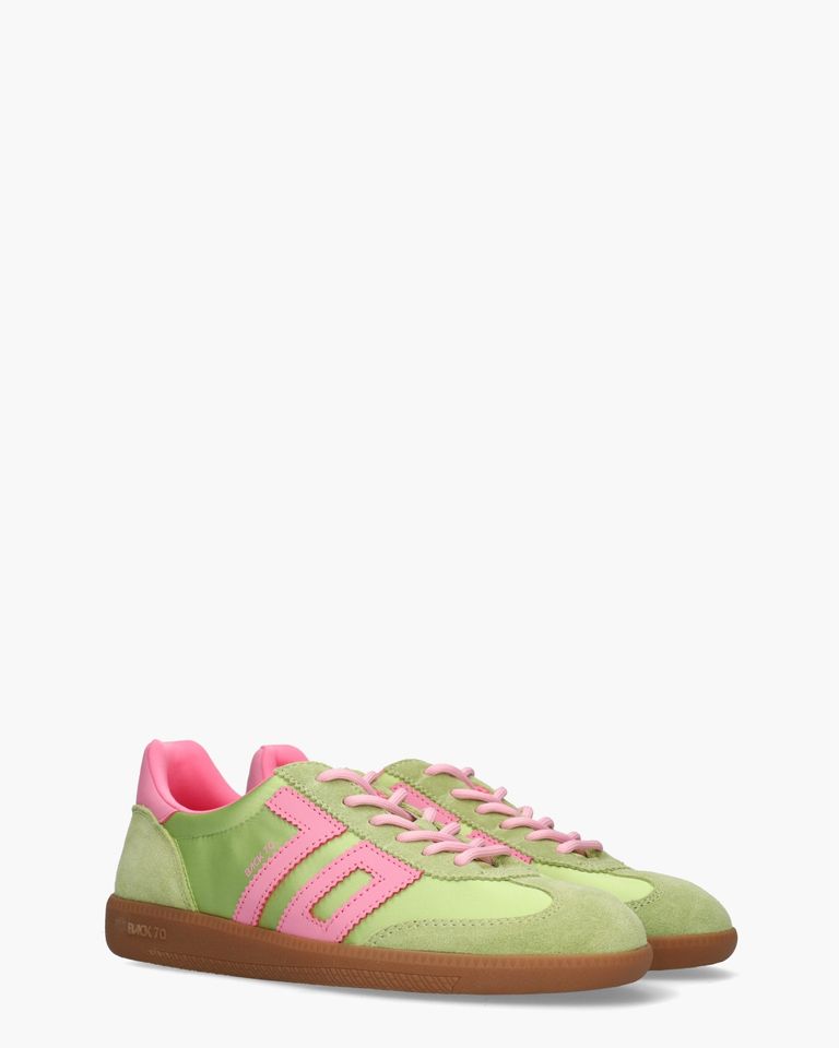 Ghost Satin Groen/Roze Damessneakers