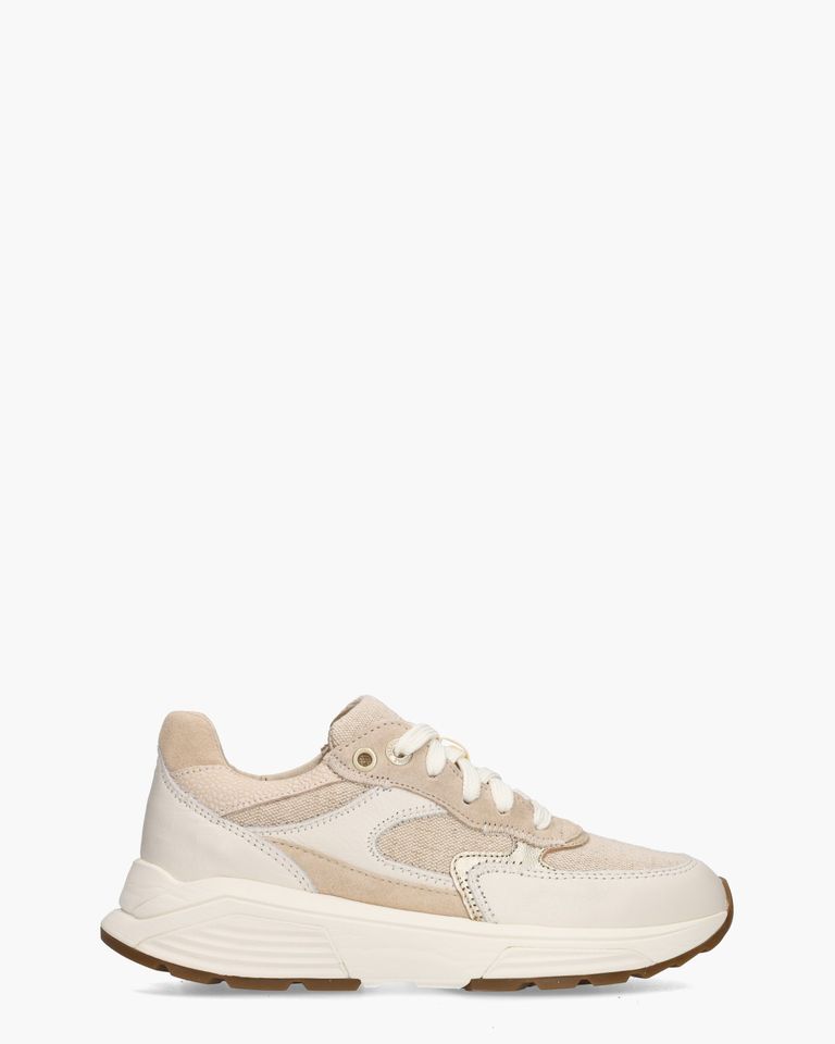 Ponte Vecchio Off-White/Beige Damessneakers