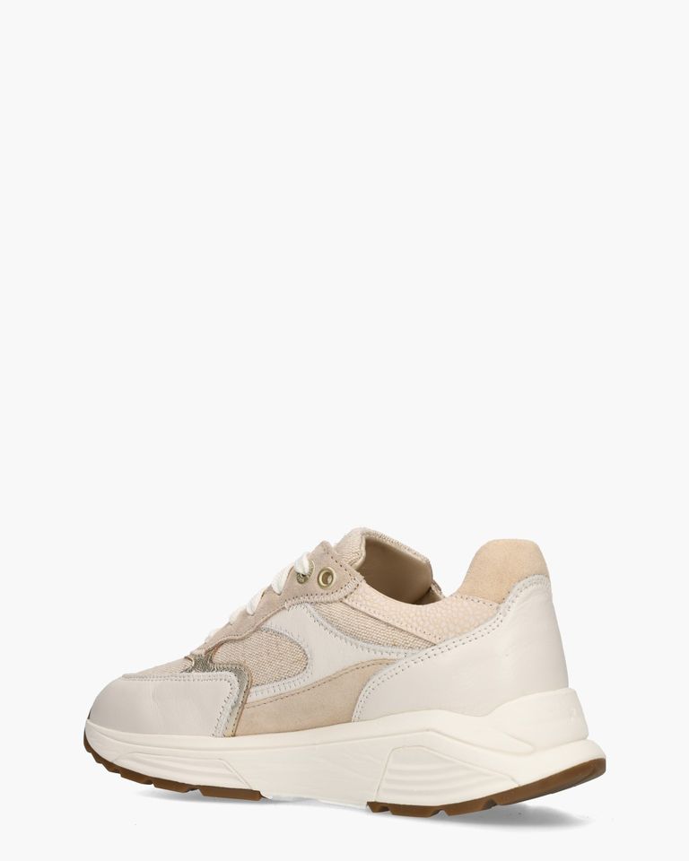 Ponte Vecchio Off-White/Beige Damessneakers