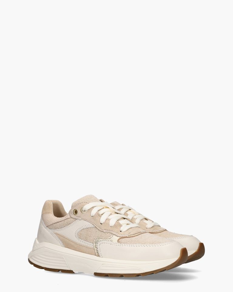Ponte Vecchio Off-White/Beige Damessneakers