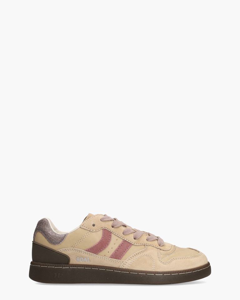 Goal Beige/Roze Damessneakers