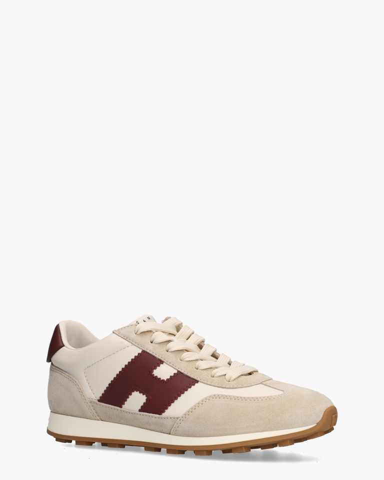 Athletic Beige/Bordeaux Damessneakers
