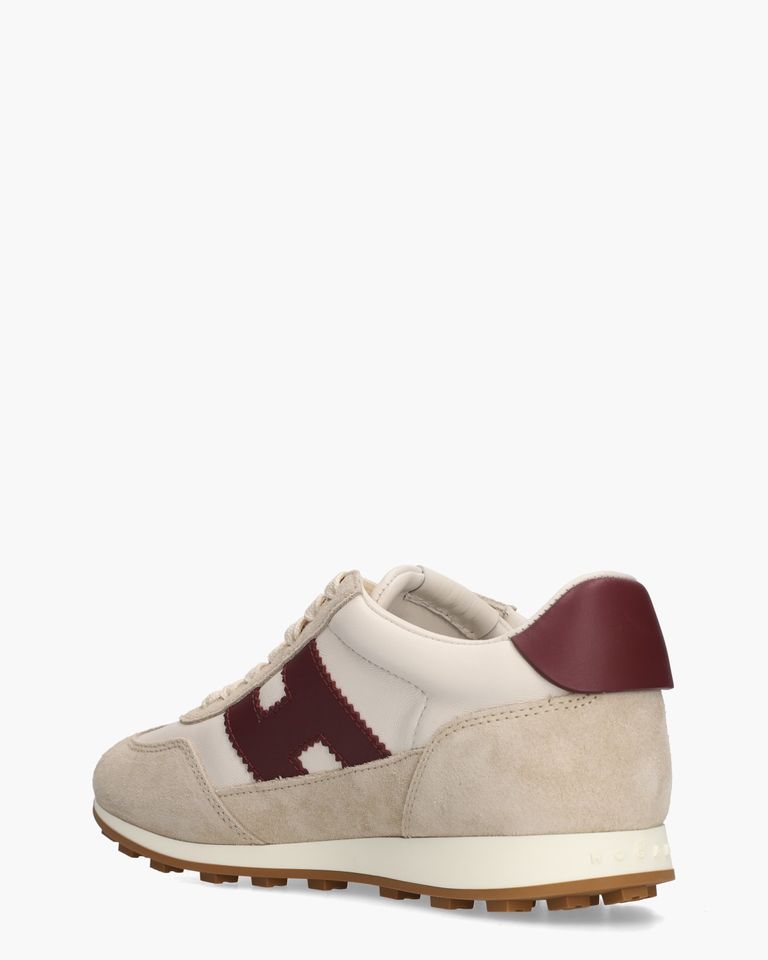 Athletic Beige/Bordeaux Damessneakers