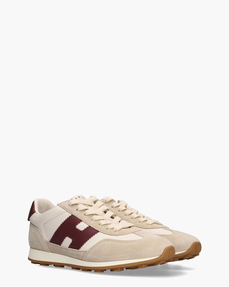 Athletic Beige/Bordeaux Damessneakers