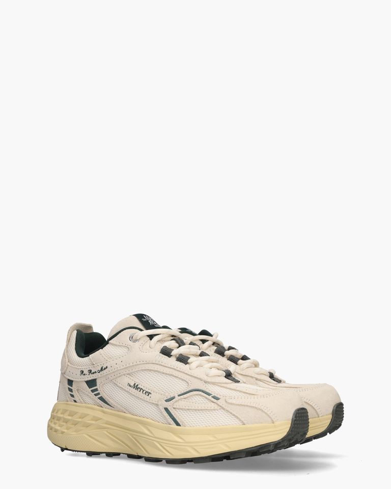 The Re-Run Max Off-White/Donkergroen Damessneakers