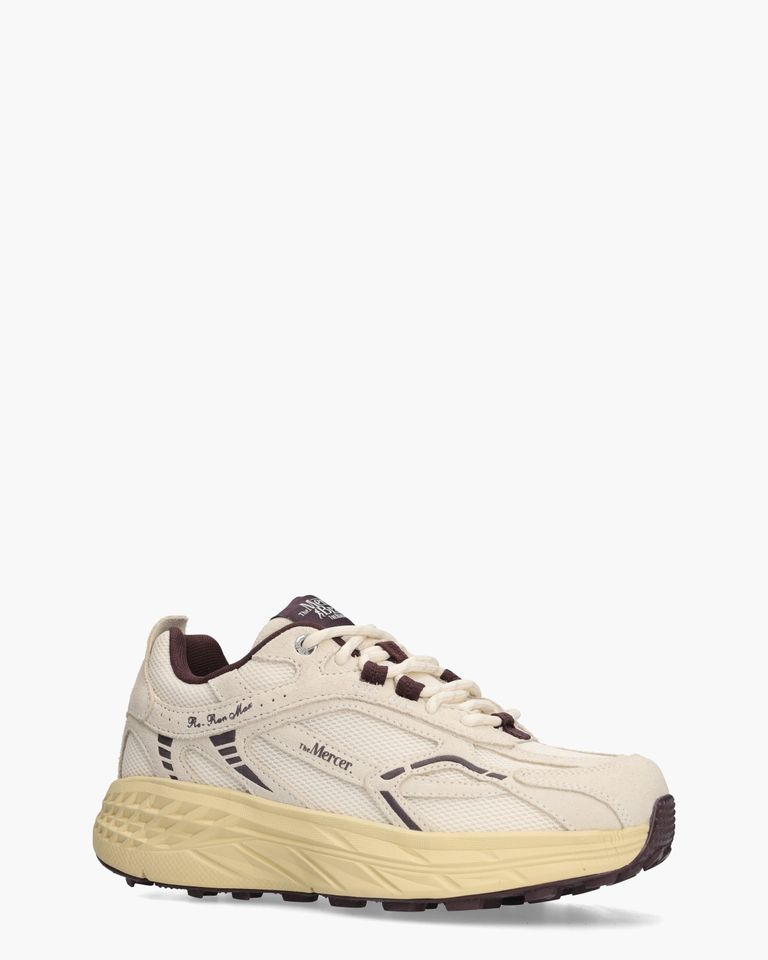 The Re-Run Max Off-White/Aubergine Damessneakers