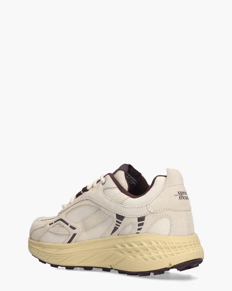 The Re-Run Max Off-White/Aubergine Damessneakers