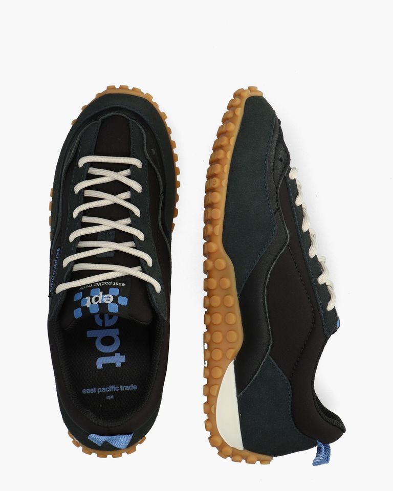 Checkmate Driver Donkerblauw/Zwart Damessneakers