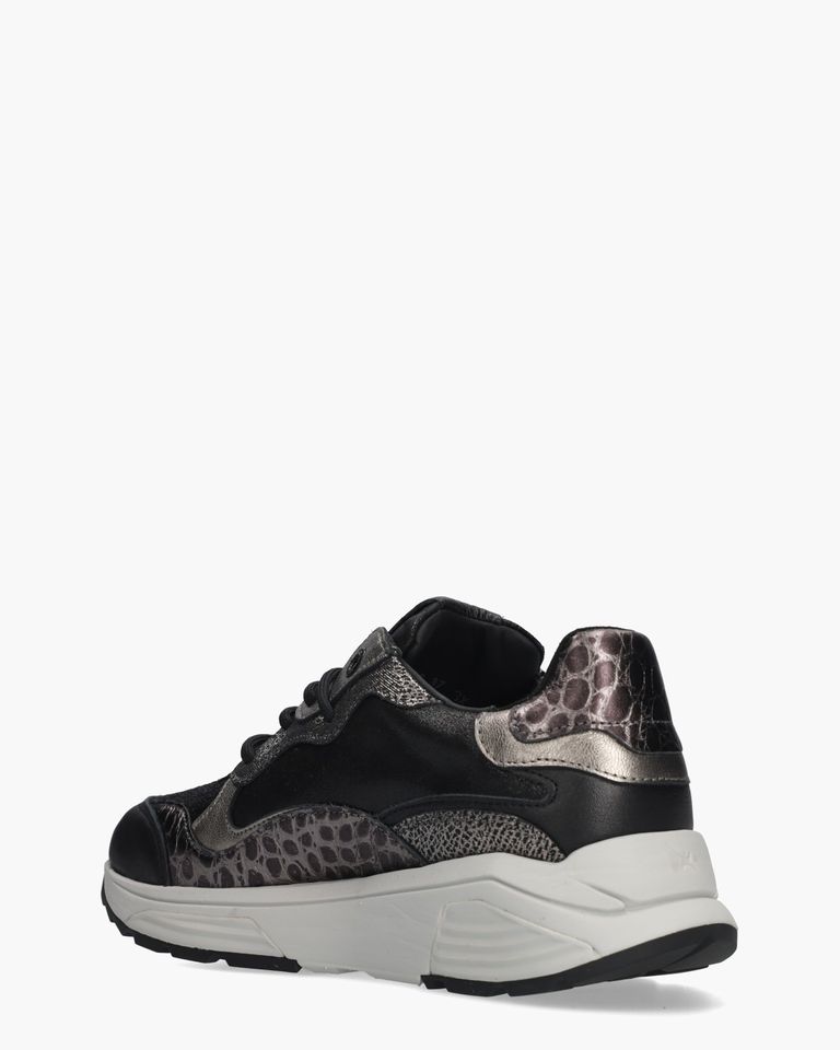 Rainbow Zwart/Zilver Damessneakers