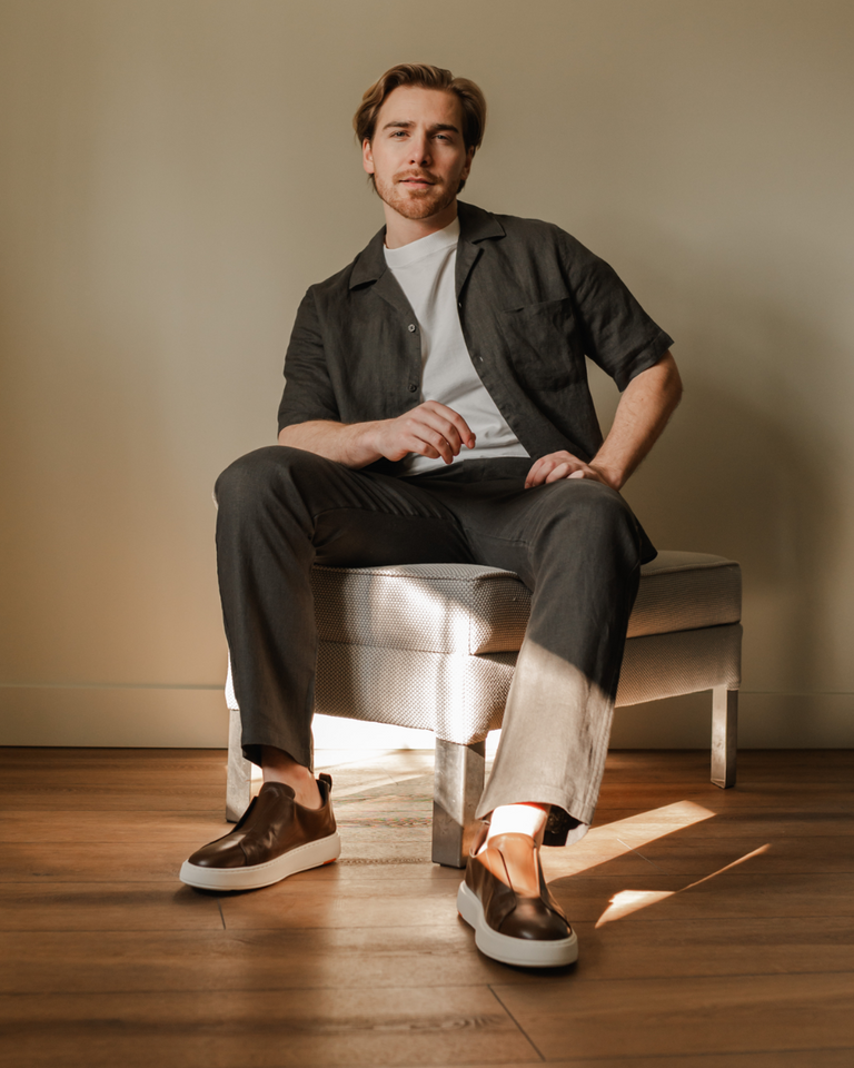 21995 Donkerbruin Herenloafers