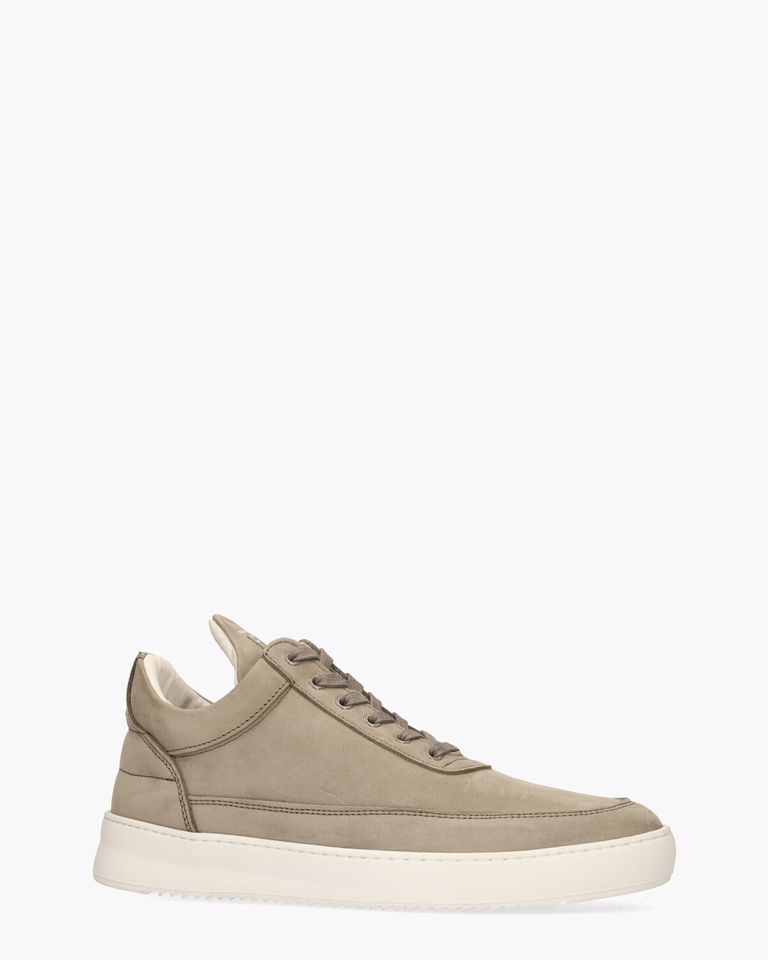 Low Top Nubuck Taupe Herensneakers