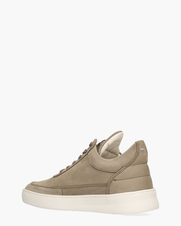 Low Top Nubuck Taupe Herensneakers