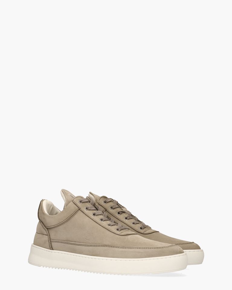 Low Top Nubuck Taupe Herensneakers