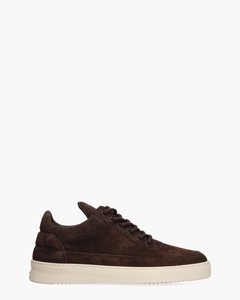 Low Top Suede Donkerbruin Herensneakers