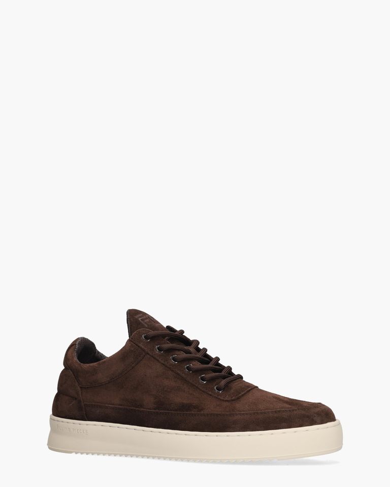 Low Top Donkerbruin Herensneakers