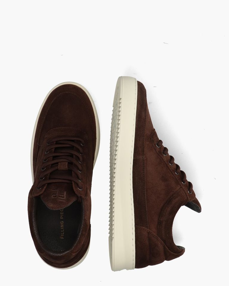Low Top Donkerbruin Herensneakers