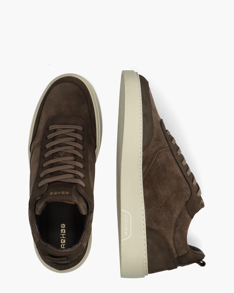 Oliver Mid Donkerbruin Herensneakers
