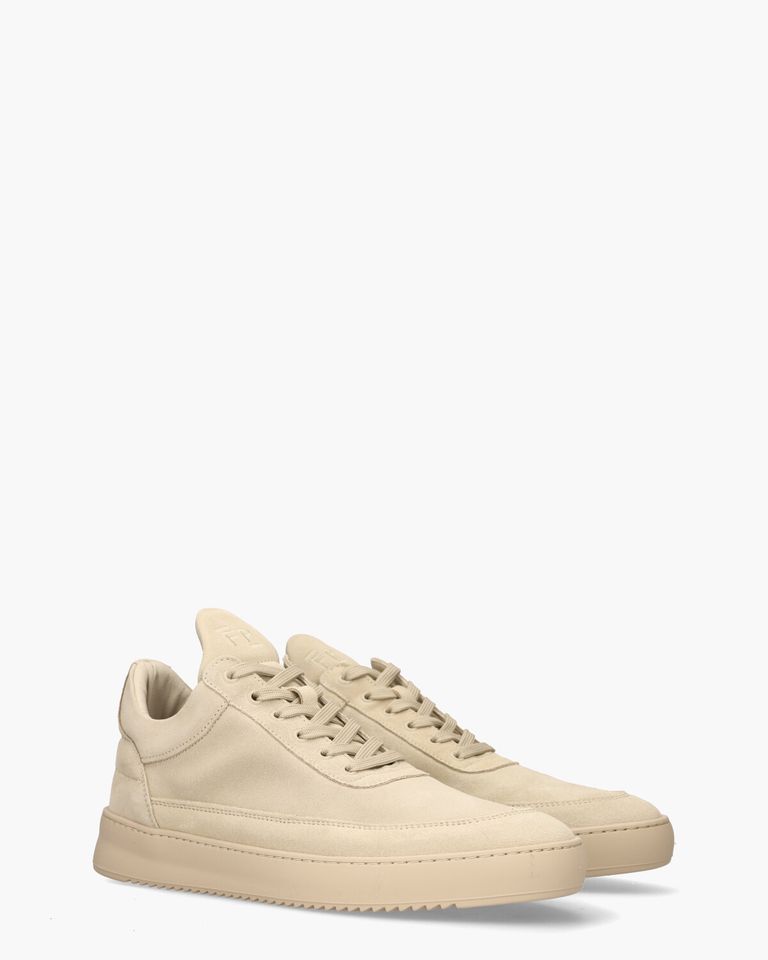 Low Top Suede Beige Herensneakers