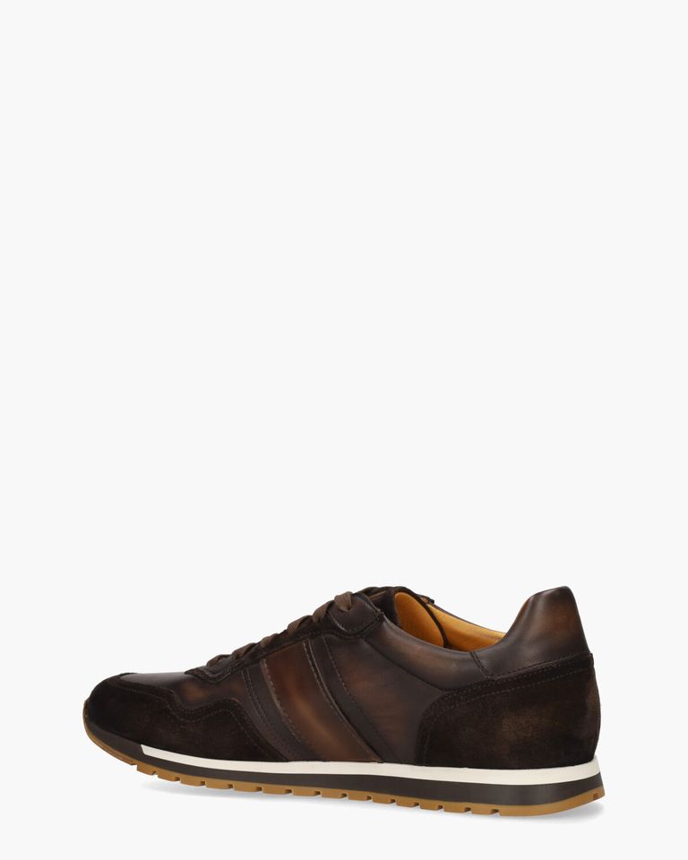 26099 Donkerbruin/Cognac Herensneakers