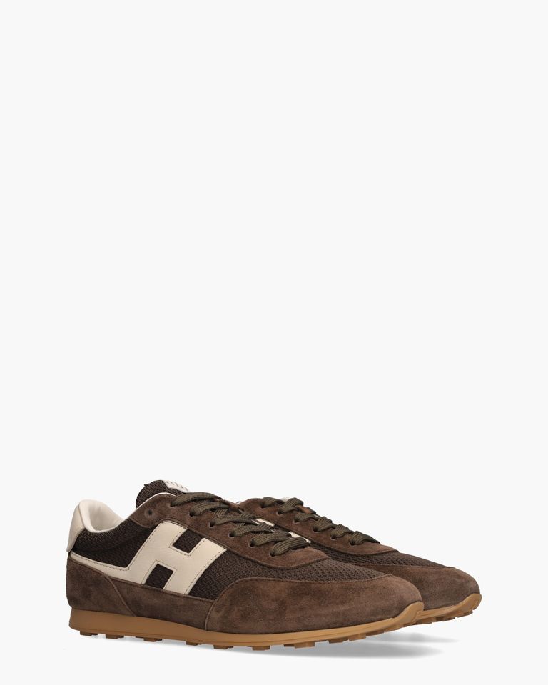 Athletic Donkerbruin Herensneakers