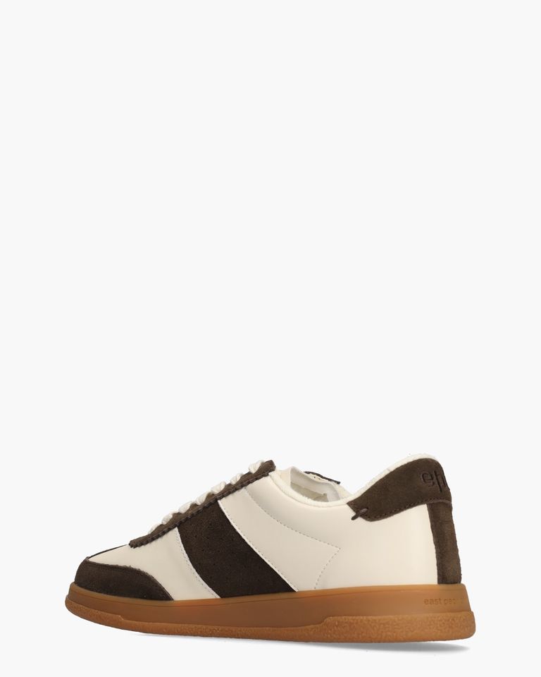 Santos Off-White/Donkerbruin Herensneakers