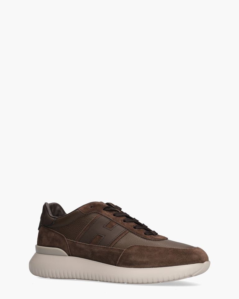 Interactive³ Donkerbruin Herensneakers