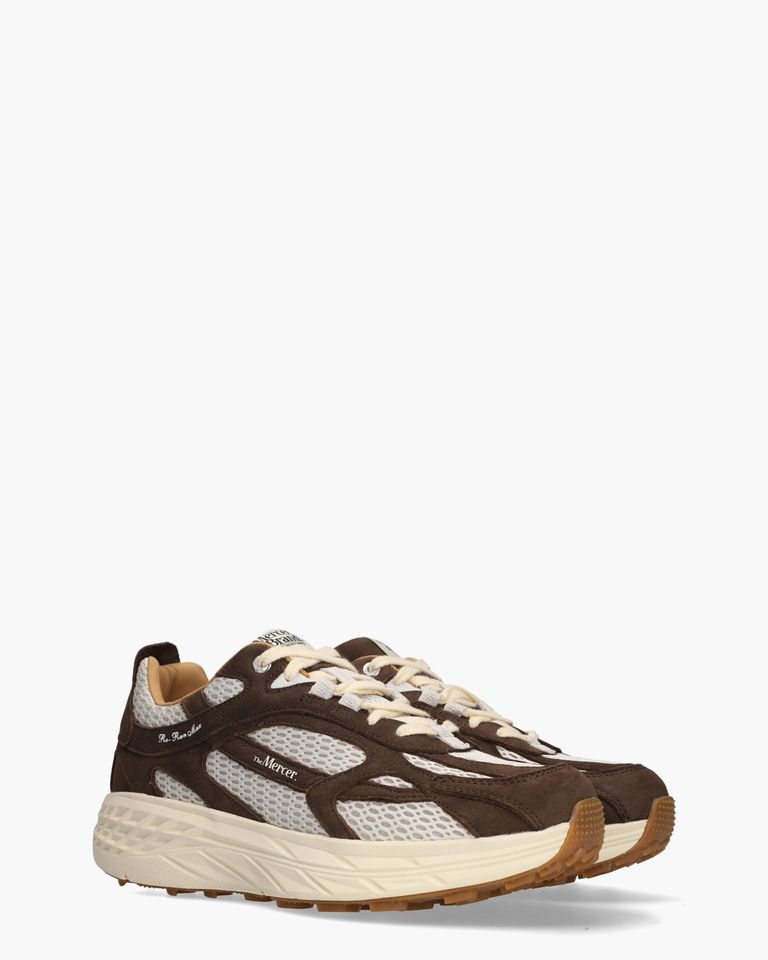 The Re-Run Max Nubuck Donkerbruin Herensneakers