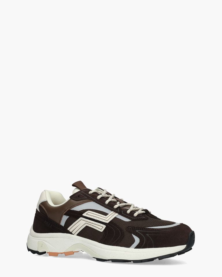 Yali Donkerbruin Herensneakers