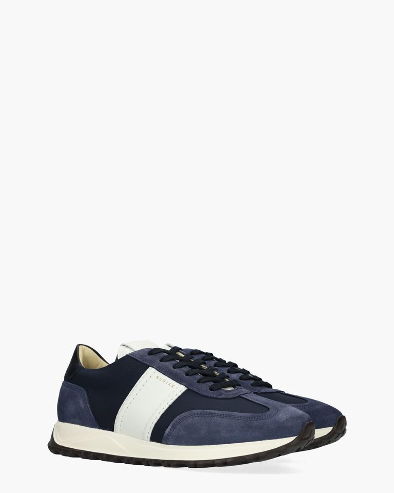 Glen Hendrix Donkerblauw/Wit Herensneakers