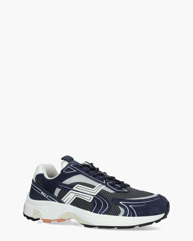 Yali Donkerblauw Herensneakers