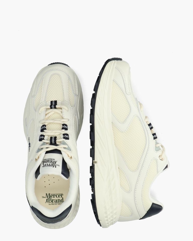 The Re-Run Max Evo Off-White/Donkerblauw Herensneakers