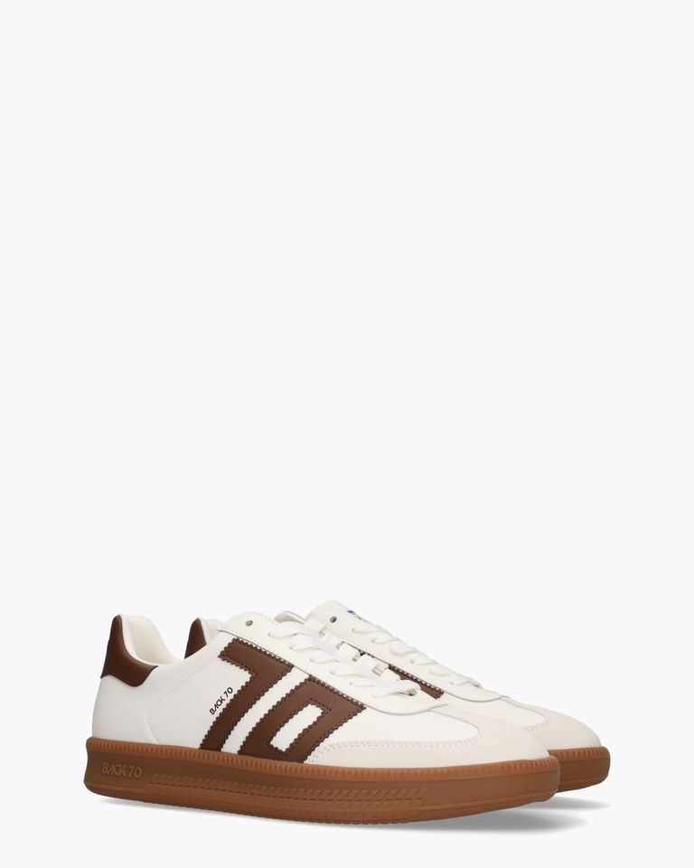 Double Wit/Donkerbruin Herensneakers