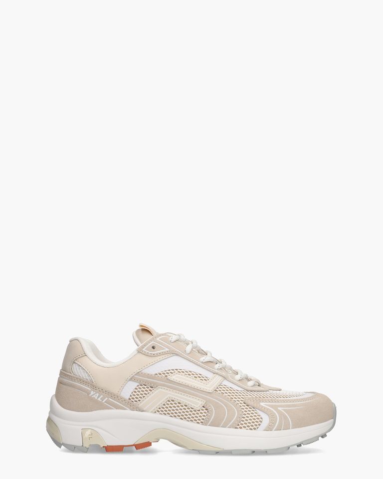 Yali Beige/Wit Herensneakers