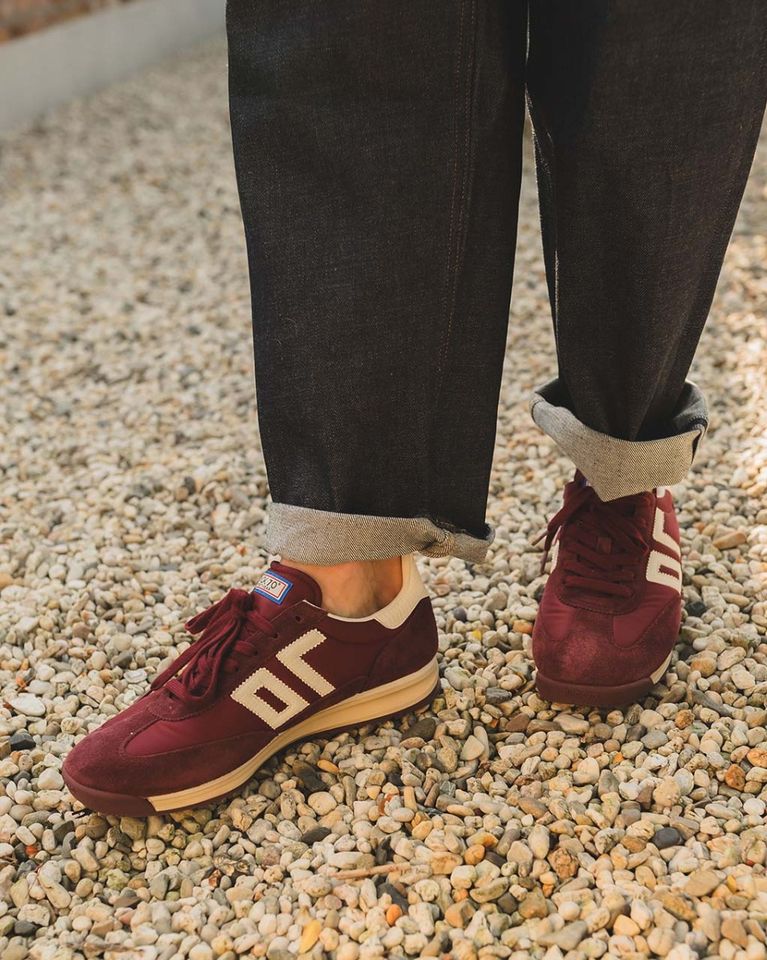 Jogger Bordeauxrood/Wit Herensneakers