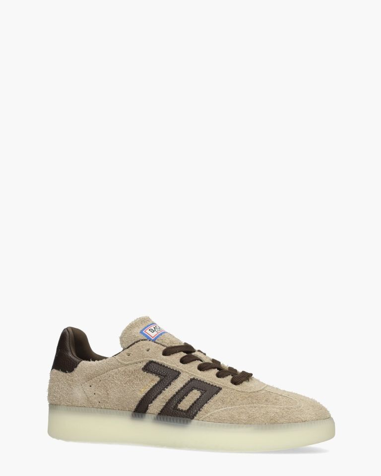 Boston Beige/Donkerbruin Herensneakers 