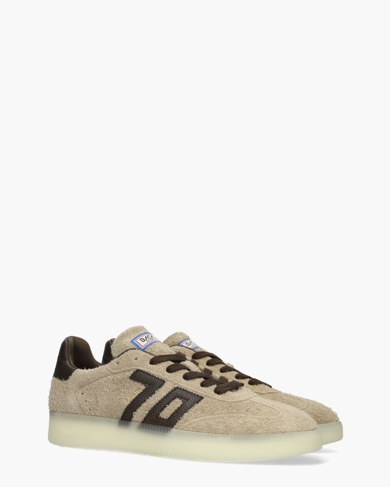 Boston Beige/Donkerbruin Herensneakers 