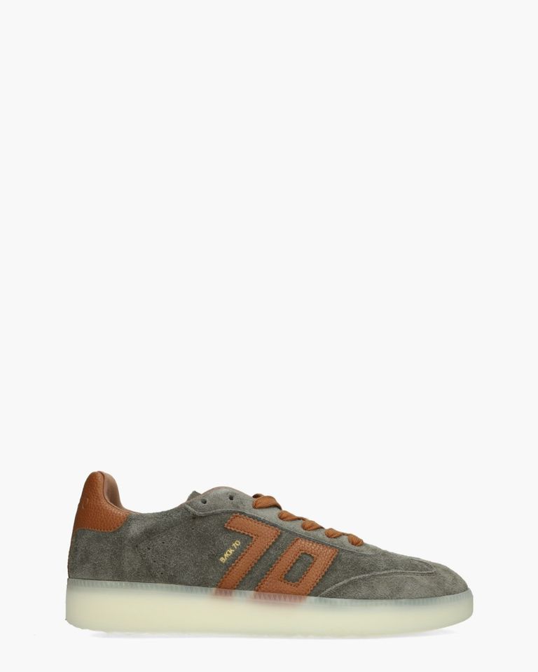 Boston Groen/Cognac Herensneakers 