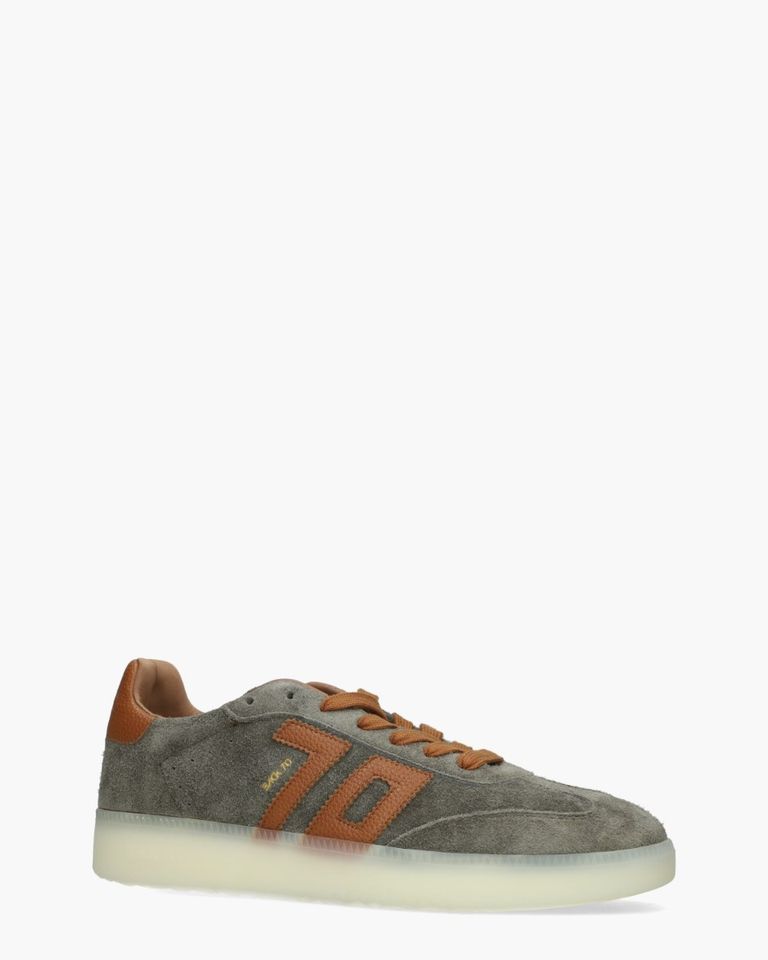 Boston Groen/Cognac Herensneakers 