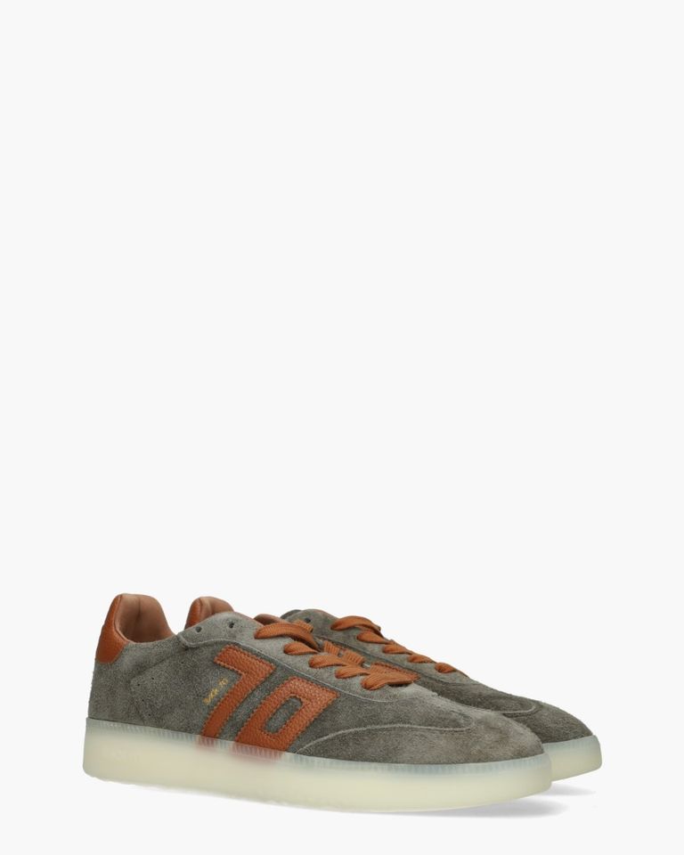Boston Groen/Cognac Herensneakers 