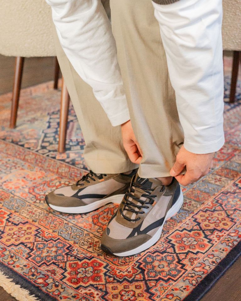 Krafla Groen/Zwart Herensneakers