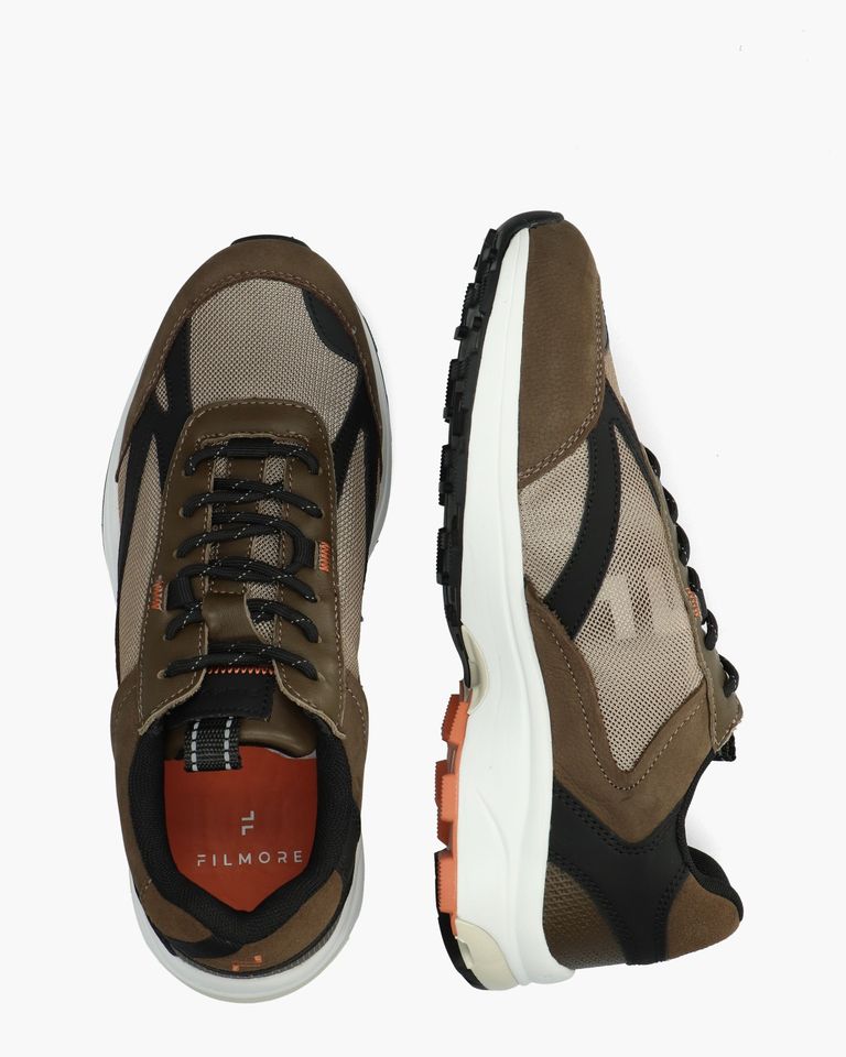 Krafla Groen/Zwart Herensneakers