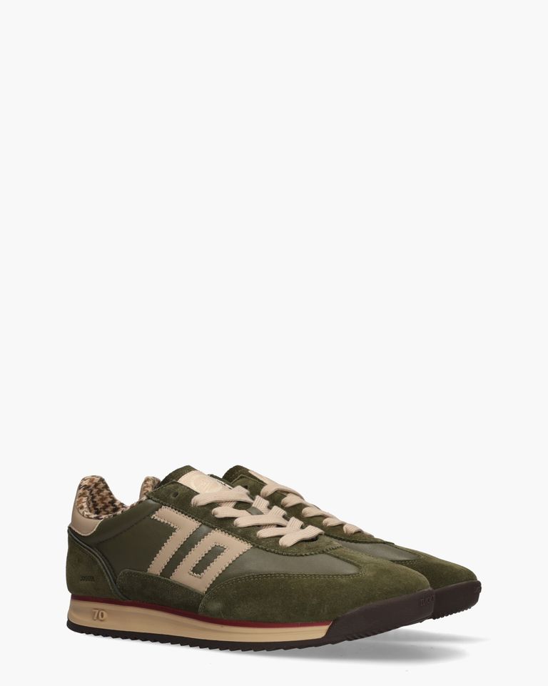 Jogger Legergroen/Beige Herensneakers