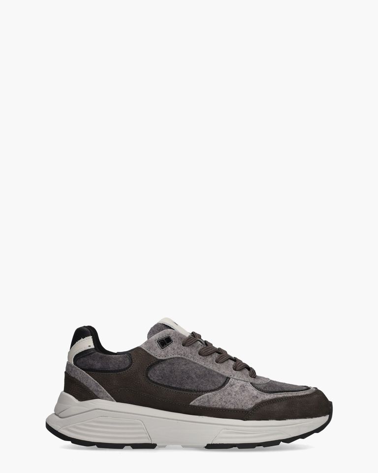 Manhatten Donkergrijs/Grijs Herensneakers