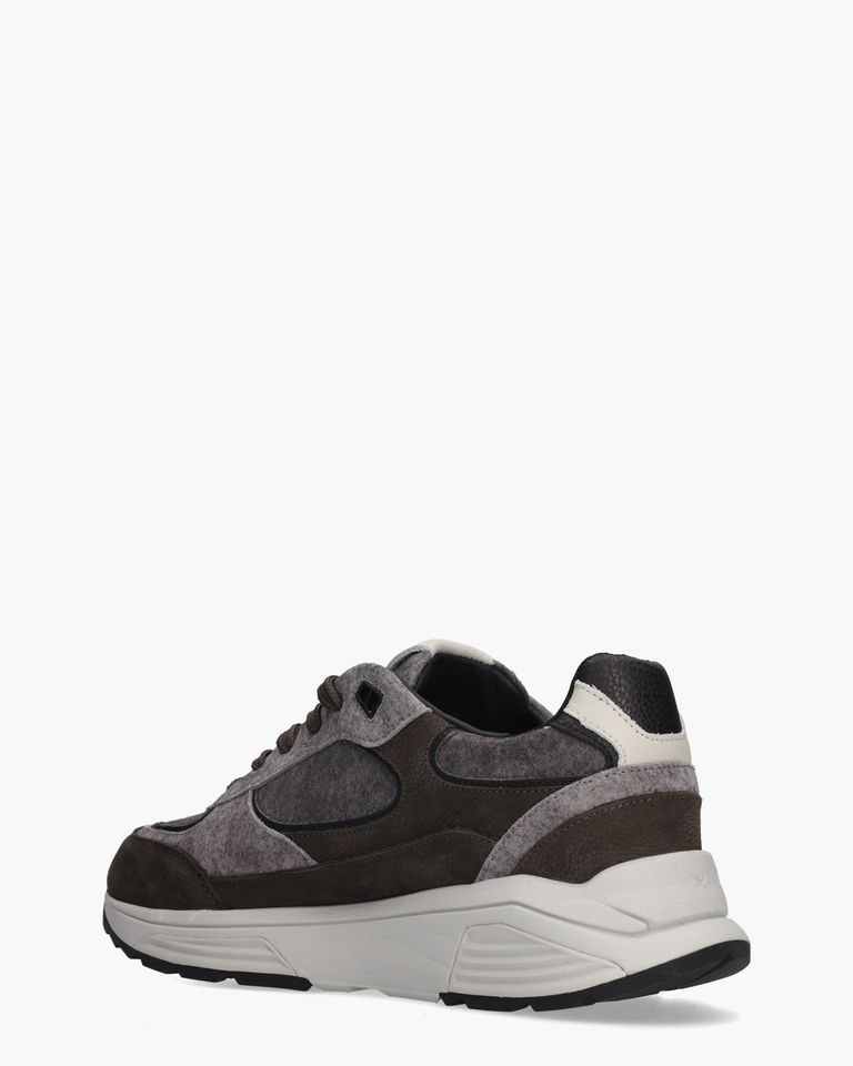 Manhatten Donkergrijs/Grijs Herensneakers