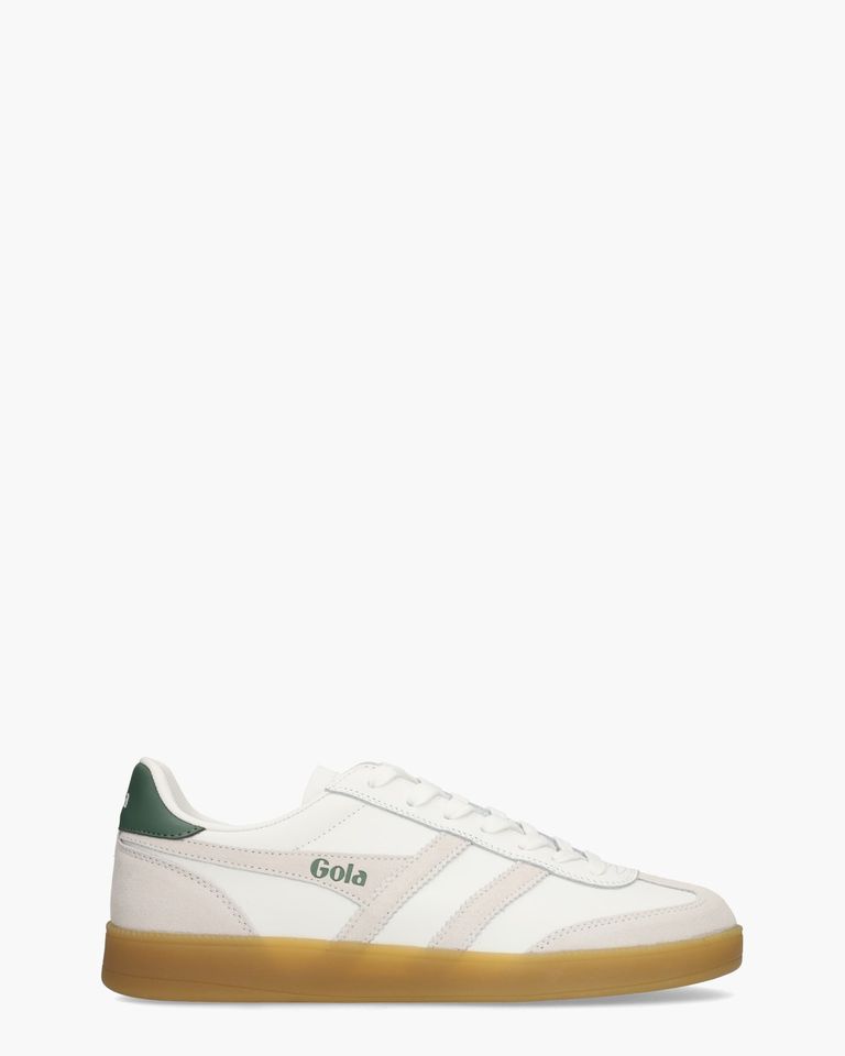 Viper Leather Wit/Donkergroen Herensneakers